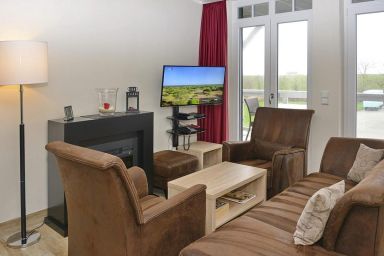 Resort Deichgraf - Tolle Ferienwohnung in Strandnähe mit Sauna, Strandkorb u. Balkon mit Meerblick
