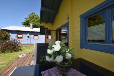 Ostsee-Land-Ferienhaus - 3-Raum-Ferienhaus Tine mit Kamin und Terrasse