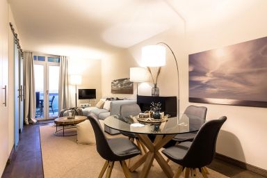Resort Deichgraf - Schönes Nordsee-Apartment mit Sauna, sonnigem Balkon und wunderschönem Landblick