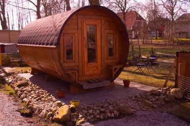 Ferienhof De Olle Uhlhoff - Campingfass mit separaten Badezimmer